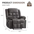 Massage and Heat Recliner Chair: view 2