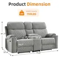 Power Reclining Loveseat: view 2