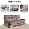 3-Piece Set: Power Massage Recliners + Sofa: view 6